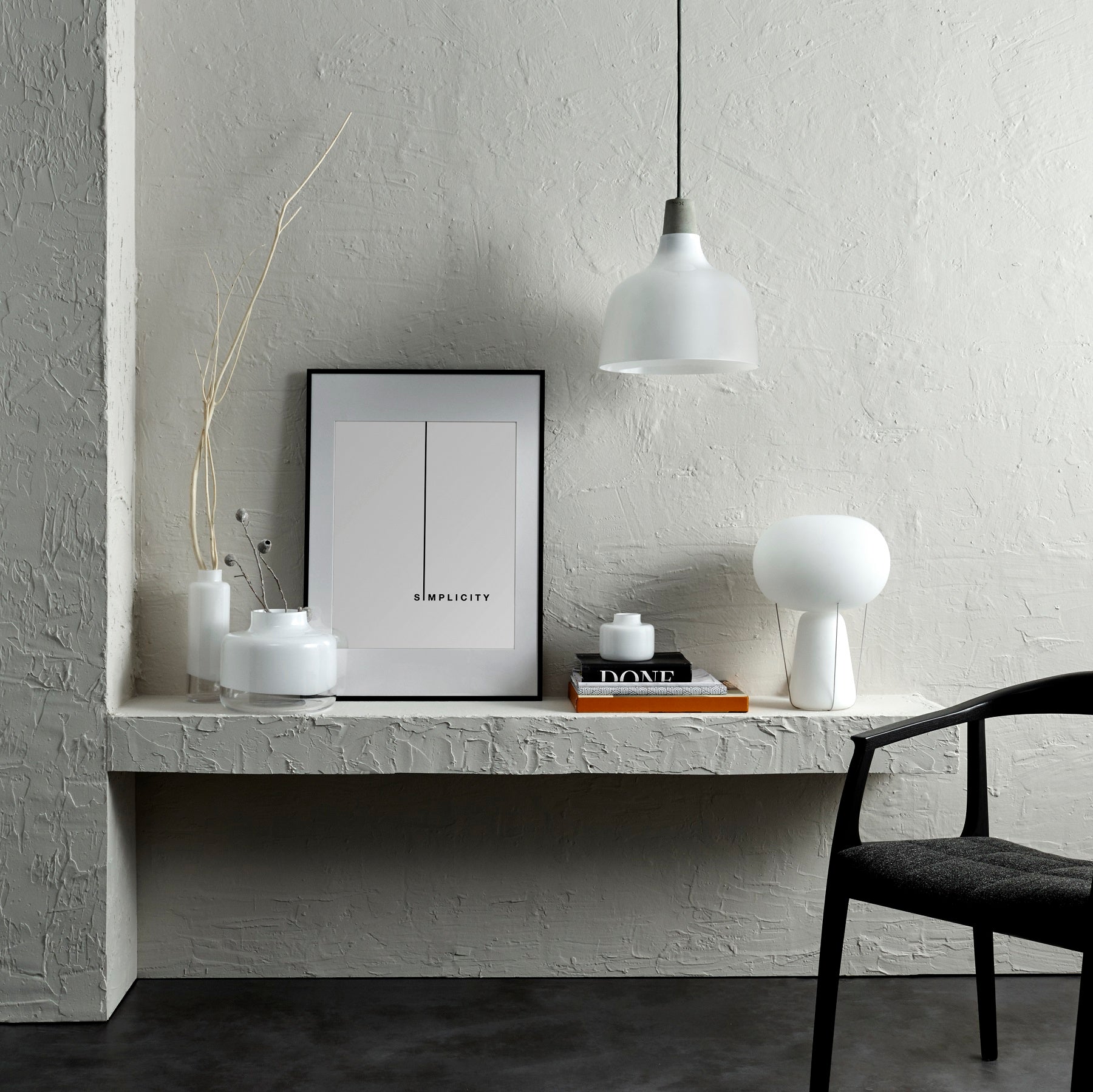 Blow Lamp with Opal Top